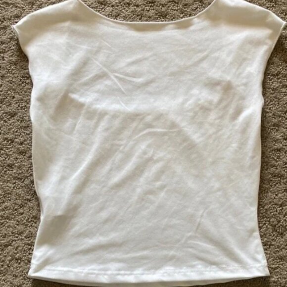 White Cap Sleeve Top - Picture 2 of 2